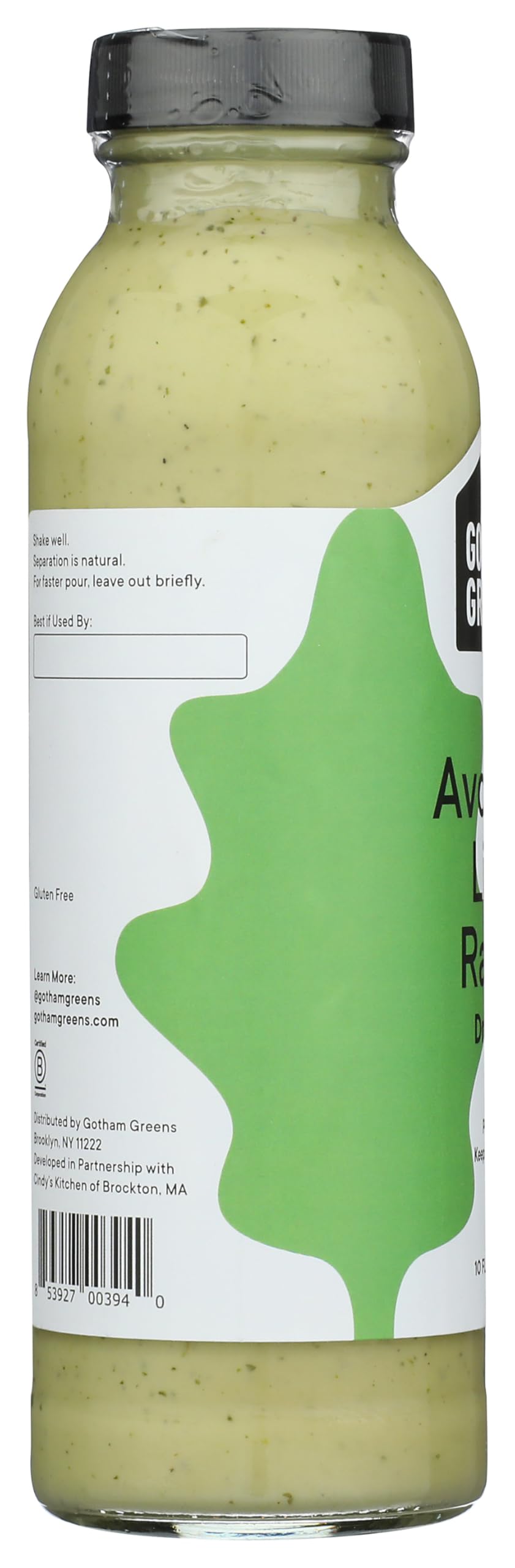 Gotham Greens Avocado Lime Ranch Dressing, 10 FZ