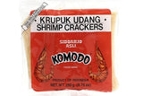 Komodo Krupuk Udang (Shrimp Crackers Large Disks Not Yet Fried) - Komodo Kroepoek Ongebakken Grote Schijven 8 Oz -227gm (Pack of 2)
