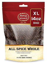 Spicy World Whole Allspice Berries 14 Oz Resealable Bag | All Spice Pimento Jamaica Pepper for Cooking & Seasoning | Versatile Berry for Curries