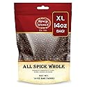 Spicy World Whole Allspice Berries 14 Oz Resealable Bag | All Spice Pimento Jamaica Pepper for Cooking & Seasoning | Versatile Berry for Curries