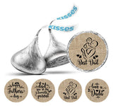 Darling Souvenir 190 Pcs Dad’s Special Day Chocolate Drop Labels - Fatherhood Appreciation Mini Candy Wrappers for Father’s Day Theme Celebration
