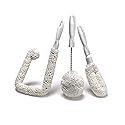 Set of 3 Glassware Cleaning Brush Kit - Non-Scratch, Foam Wine Glass Cleaning Brush Set for Glassware, Decanter, Mug, Stemware - for Home, Restaurant