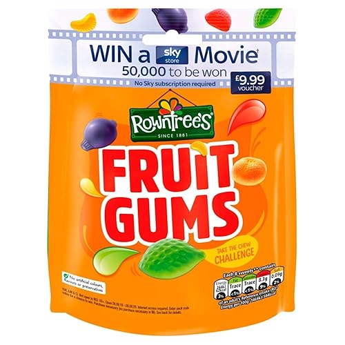 Rowntree's Fruit Gums Sweets Sharing Pouch, 150 g Pack of 2