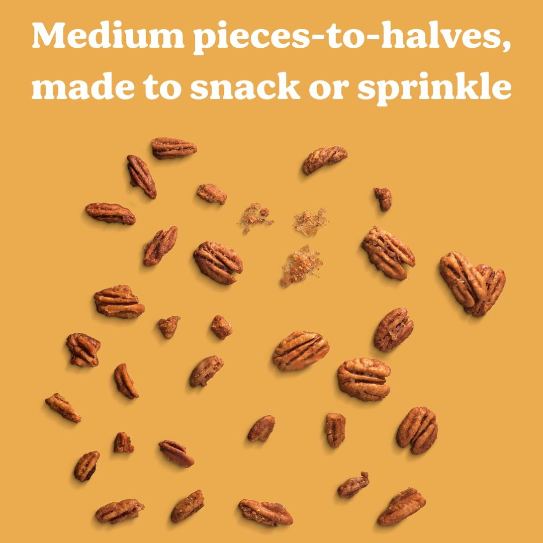 Evie's Pecans - Variety Pack of Roasted Texas Pecan Snacks - 4 Flavors - Healthy, Non-GMO, Gluten-Free and Vegan - 3 Oz, 4-Pack - Made-in-the-USA