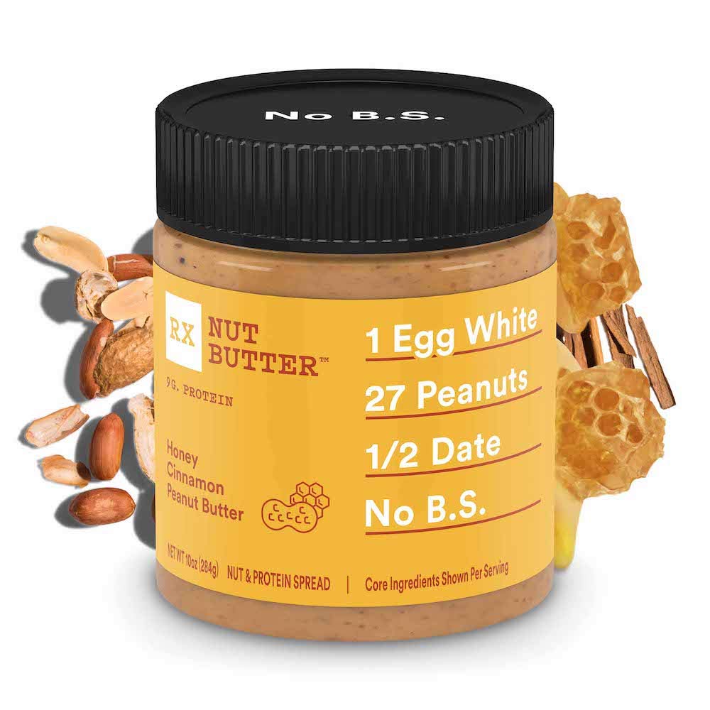 RX Nut Butter, Honey Cinnamon Peanut Butter, 1.13oz, 1 Count, Keto Snack