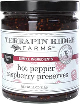 Terrapin Ridge Farms Hot Pepper Raspberry Preserves - Sweet & Spicy Blend of Ripe Raspberries & Jalapeños - Perfect for Bagels, Glazes, and Appetizers