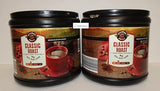 Beaumont Coffee Classic Medium Roast 100% Pure Coffee Deep Rich Flavor 30.5oz 865g (Two Tubs)