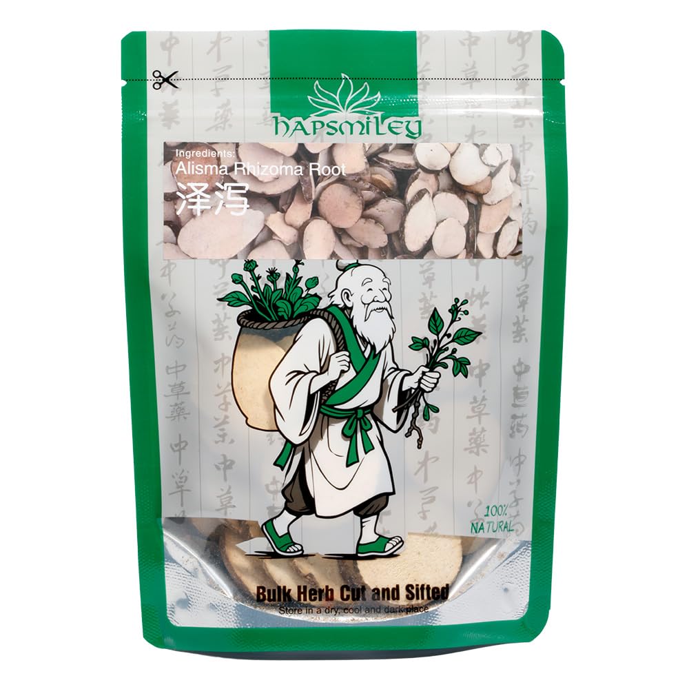 Hapsmiley Alisma Rhizoma Root (Alisma/??/Ze Xie) Dried Bulk Herbs - 3.5 oz (100g)