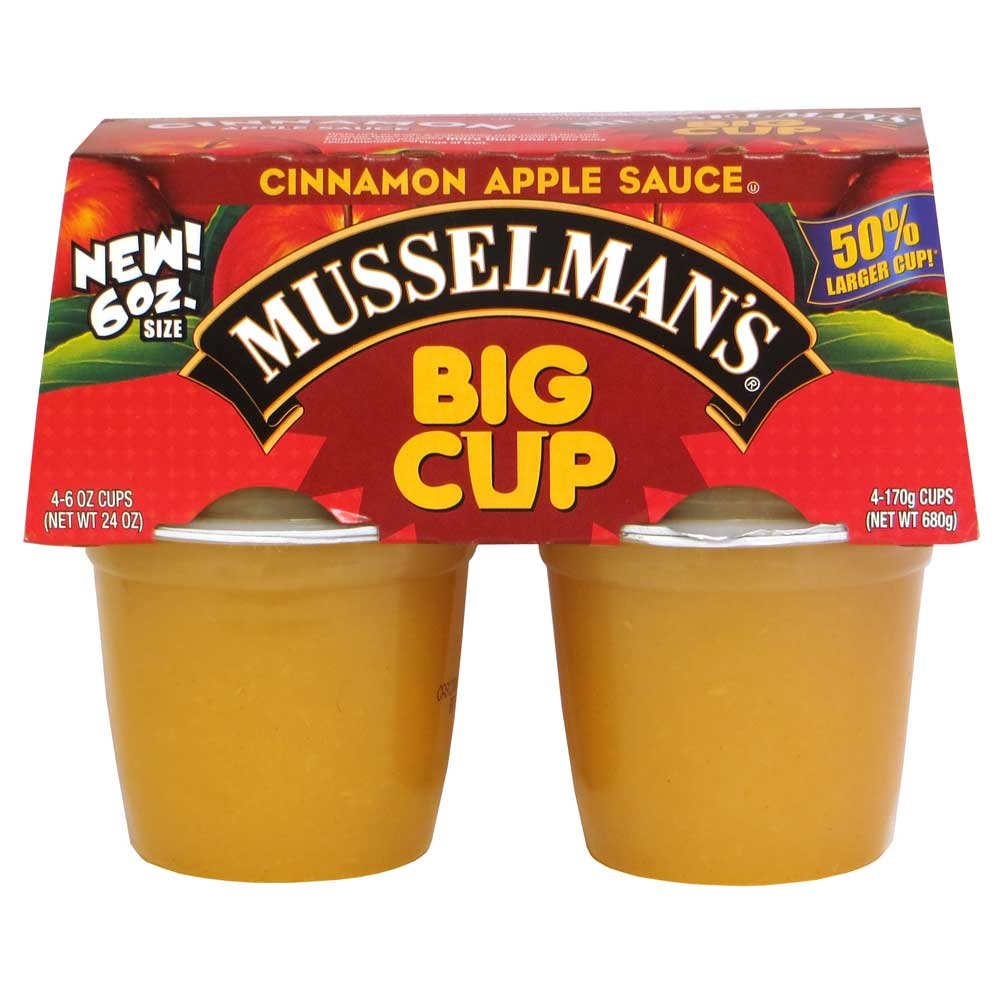 Musselmans Cinnamon Apple Sauce, 24 Ounce -- 12 per case.