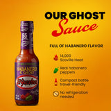 El Yucateco Habanero & Ghost Hot Sauce, Extremely Spicy, Authentic Mexican Chili Sauce, 4 fl oz (Pack of 2)