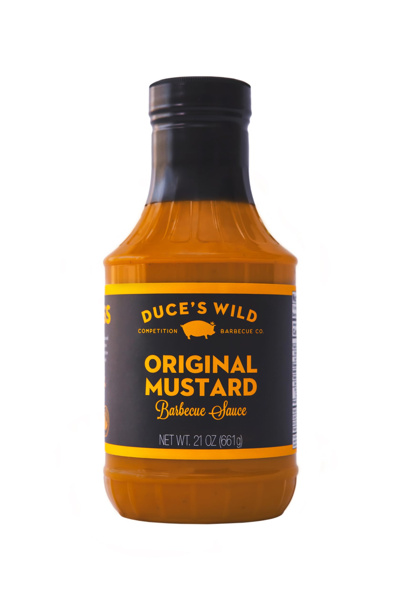 Duce’s Wild Barbecue South-Carolina Style 'Original Mustard' BBQ Sauce - Award-Winning Mustard Based Barbecue Sauce - Sweet & Tangy with Mild Heat