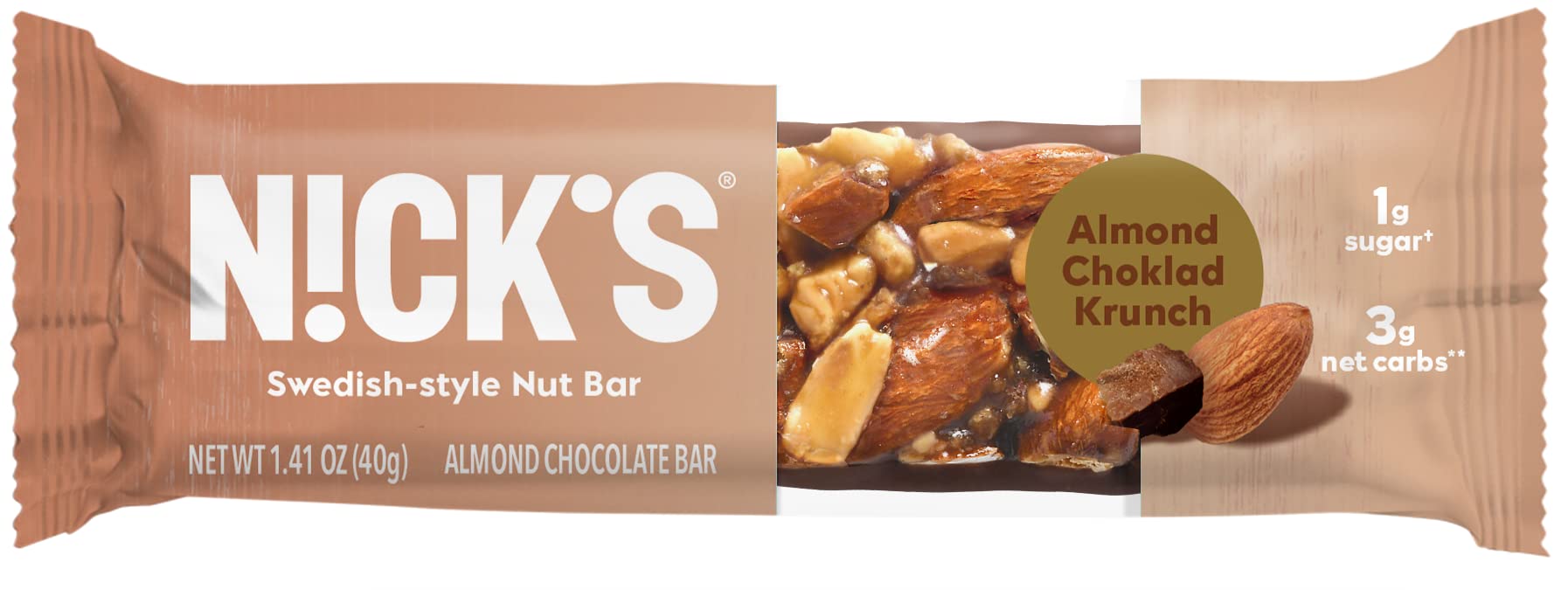 N!ck's Nut Krunch Almond Choklad Krunch 1.41 oz