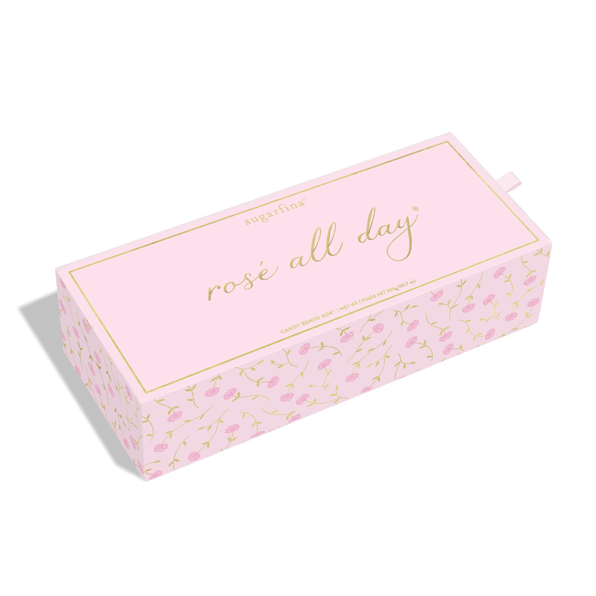 Sugarfina Rosé All Day 3 Piece Candy Bento Box | Rosè All Day Bears, But First, Rosé Roses, Sparkling Rosé Bears