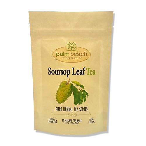 Palm Beach Medicinal Herbs - Soursop Leaf Tea - Pure Herbal Tea Series, 30ct