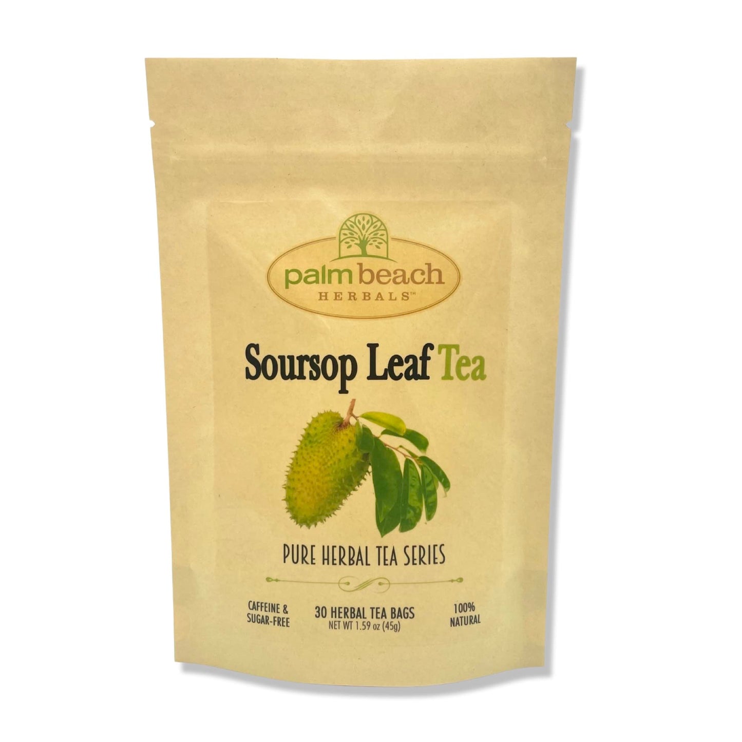 Palm Beach Medicinal Herbs - Soursop Leaf Tea - Pure Herbal Tea Series, 30ct