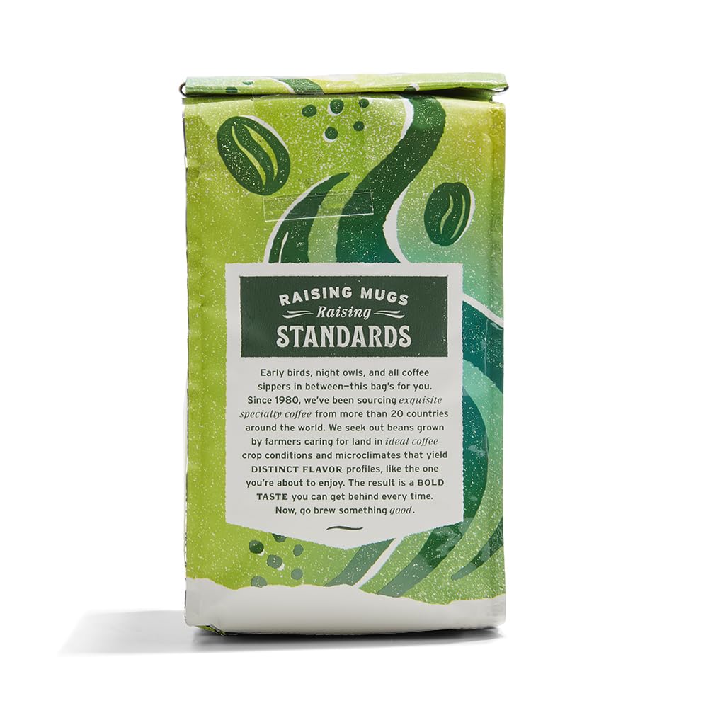 Whole Foods Market, Organic La Mesa Medium-Light Roast Ground Coffee, Cocoa, Almond, Toffee & Lemon, 12 Ounce