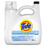 Tide Free & Gentle Liquid Laundry Detergent, 107 loads 154 fl oz, HE Compatible