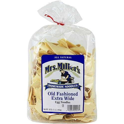 MRS MILLERS Noodle Extra Wide, 16 OZ