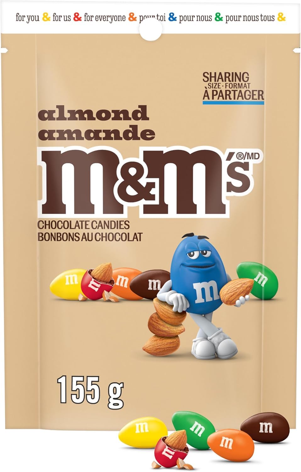 Almond Milk Chocolate Candies, Sharing - Size, 155g/5.5 oz
