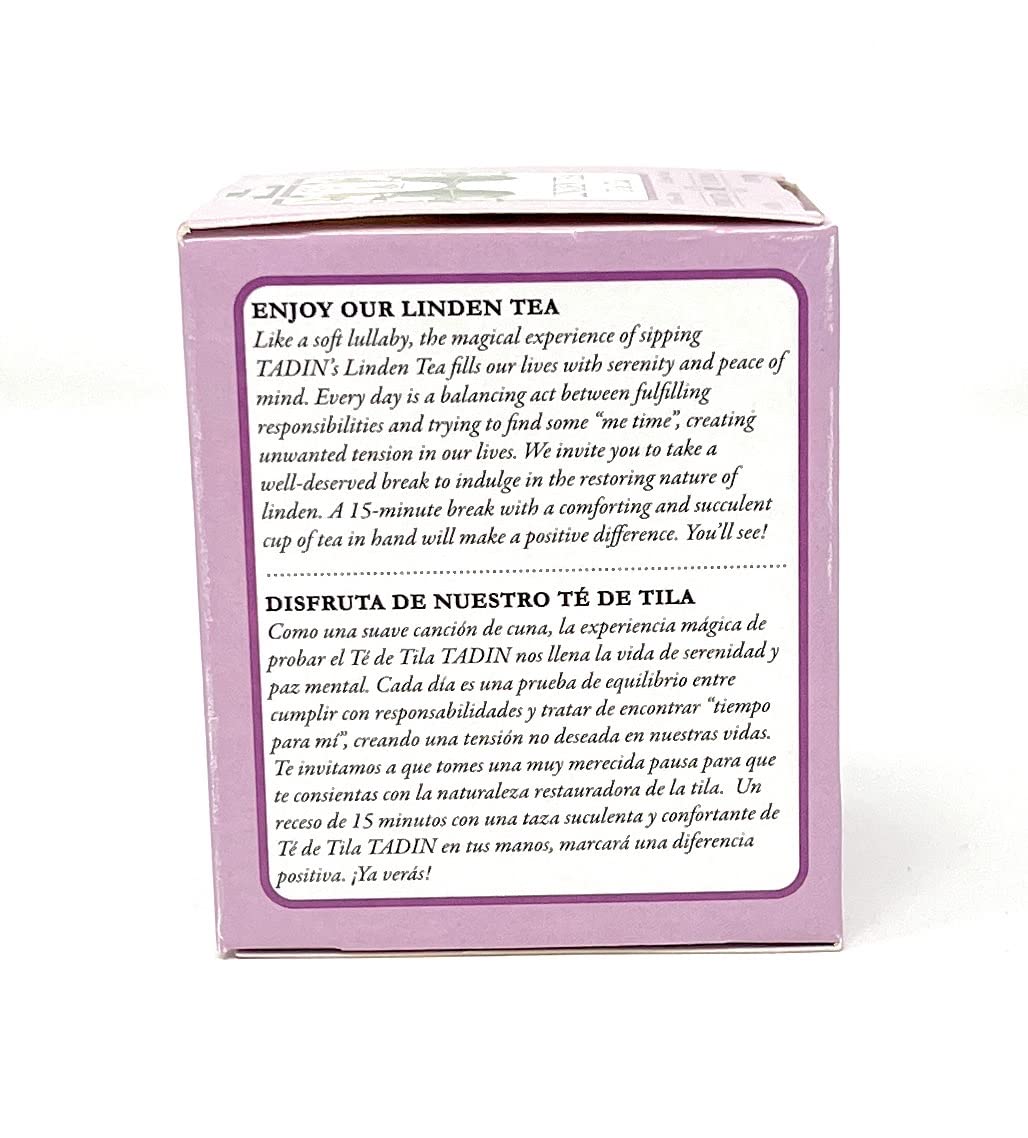 Tadin Linden Tea 6 Boxes Of 10 Bags Per Box (60 Bags)