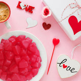 Fathers Day JuJu Cherry Hearts Gummy Candy, 8oz Pack of Fathers Day Candy Bulk, Ideal Candy for Classroom Parties and School Parties, Perfect Heart