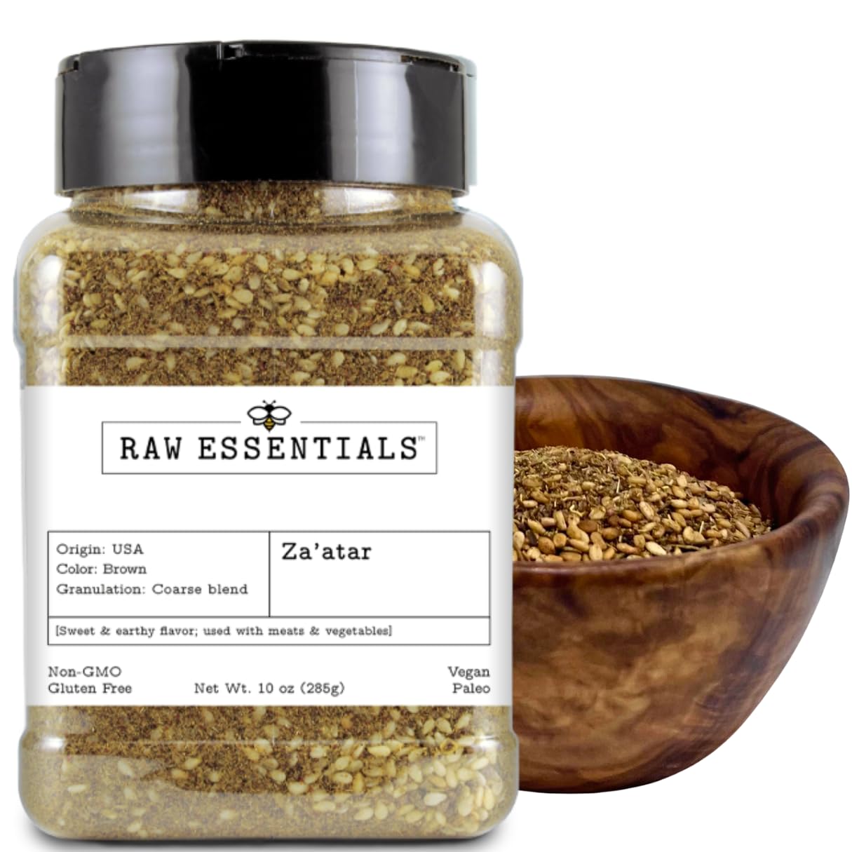 Raw Essentials Zaatar Traditional Mediterranean Spice Blend, 9 oz