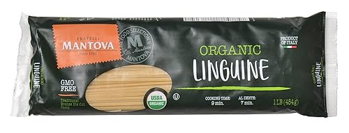 Mantova Organic Linguine Pasta 1 lb (Pack of 6) - Non-GMO Authentic Italian Imported Pasta