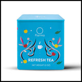 Karma Bulk Refresh Tea - Herbal, Caffeine-Free, Non-GMO Blend - Cooling Herbs & Spices for Healthy Hydration and Rejuvenation - Re-Usable Tin Box | 2