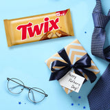TWIX Fun Size Milk Chocolate Caramel and Cookie Chocolate Bars Fathers Day Candy Multipack Gift, 5 Count, 2.65 Oz Pack