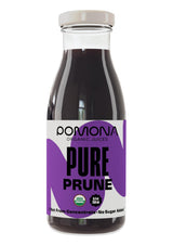 Pomona Organic Juices Pure Prune Juice, 8.4 Ounce Bottle (Pack of 12), Cold Pressed Organic Juice, Non-GMO, No Sugar Added, Not from Concentrate