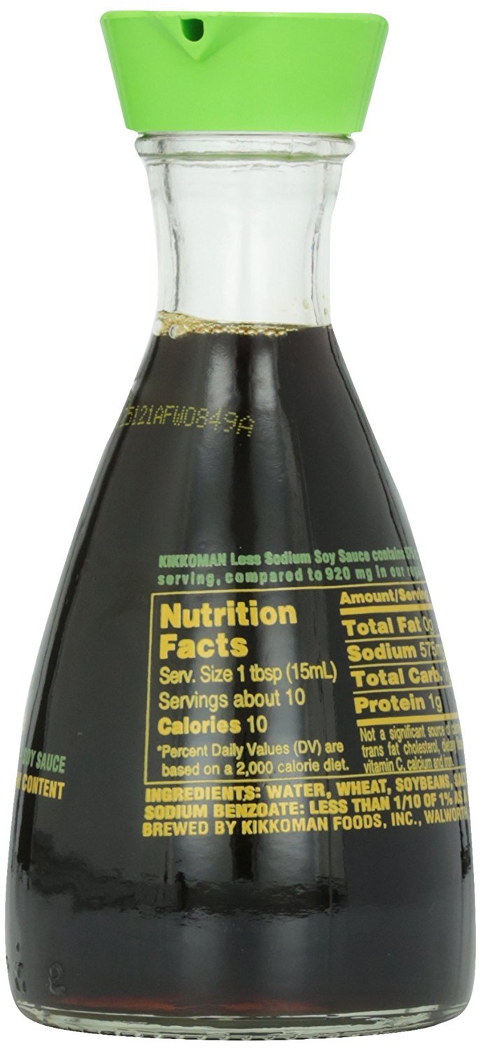 Kikkoman Less Sodium Soy Dispenser, 5 Fluid Ounce -- 12 per case.