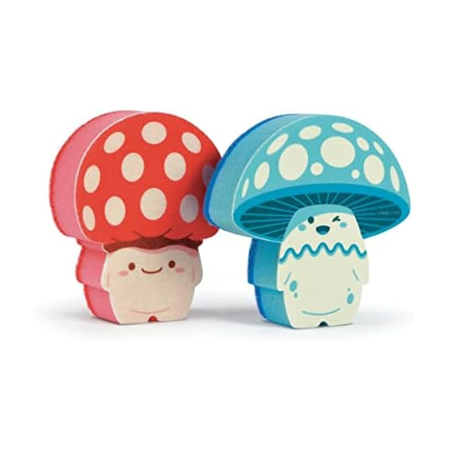 Genuine Fred Fun Guys, Mushroom Kitchen Sponges, Set of 2, Multicolored