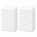24 Pack Washcloths, 12x12 Lightweight Cleaning Towels, 100% Ring Spun Cotton, Bulk Utility Rags for Kitchen, Cleaning, Workshop, Garage, Reuseable