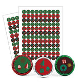 1,350ct Christmas Miniature Peanut Butter Cup Candies In Red, Gold And Green Foil Plus Free Exclusive Festive Holiday Stickers For DIY Party Favors