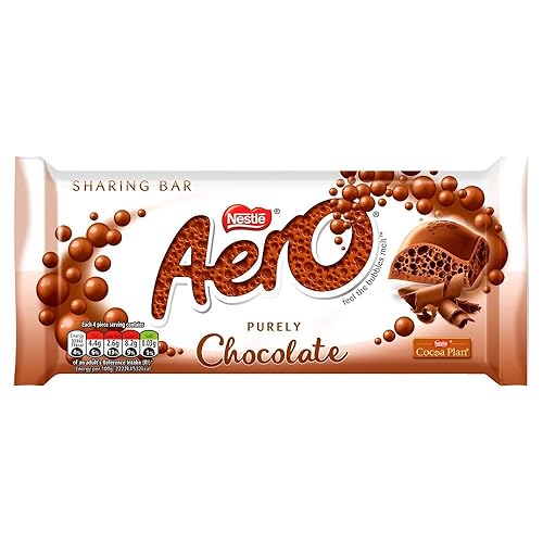 Nestle Aero Milk Chocolate Bar 90g (Pack of 6)