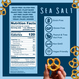 Savor by Suzie Gluten-Free Pretzels - Non-GMO, Grain Free, Vegan, Paleo, Keto & Nut-Free Pretzel Snack Packs, Low Carb, Clean Ingredients - Sea Salt