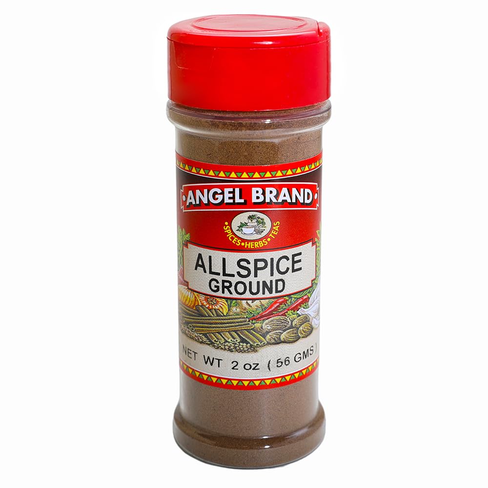 Angel Brand Ground Allspice 2 oz Bottle - Premium All Spice Seasoning for Baking, Cooking, and Marinades - Perfect for Sweet and Savory Dishes.