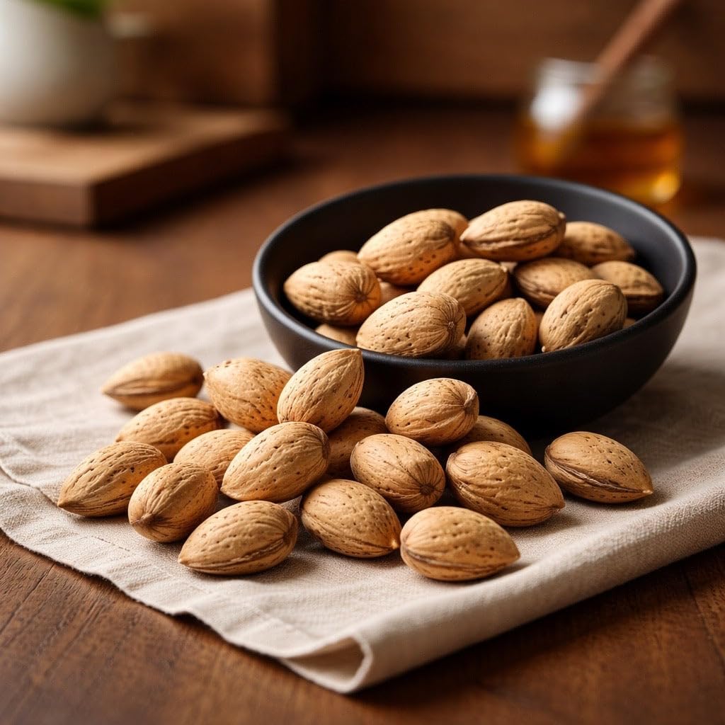 Raw Almonds Unsalted in Shell - Whole California Almonds, Raw Unsalted Nuts, Rich Crunch & Pure Flavor | Shelled Nuts for Snacking, Baking & Bulk, 2