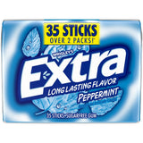 WRIGLEYS EXTRA PEPPERMINT CHEWING GUM SUGAR FREE STICK RP 35 CT