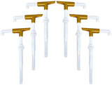 Good Times Coffee Co. Sauce Pump Dispenser for Ghirardelli Bottles (Pack of 6), Fits 87.3 to 90.4 Ounce Bottles
