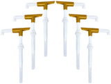 Good Times Coffee Co. Sauce Pump Dispenser for Ghirardelli Bottles (Pack of 6), Fits 87.3 to 90.4 Ounce Bottles