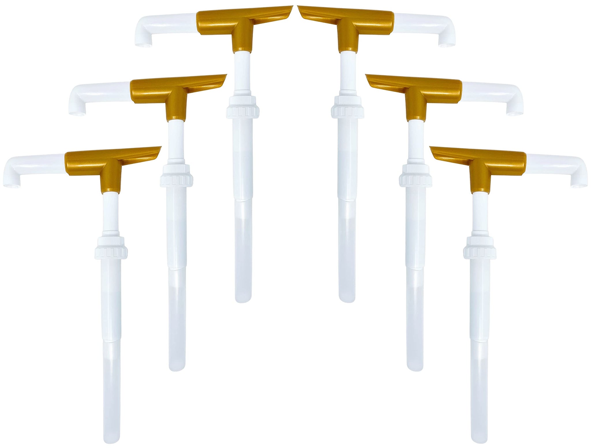 Good Times Coffee Co. Sauce Pump Dispenser for Ghirardelli Bottles (Pack of 6), Fits 87.3 to 90.4 Ounce Bottles