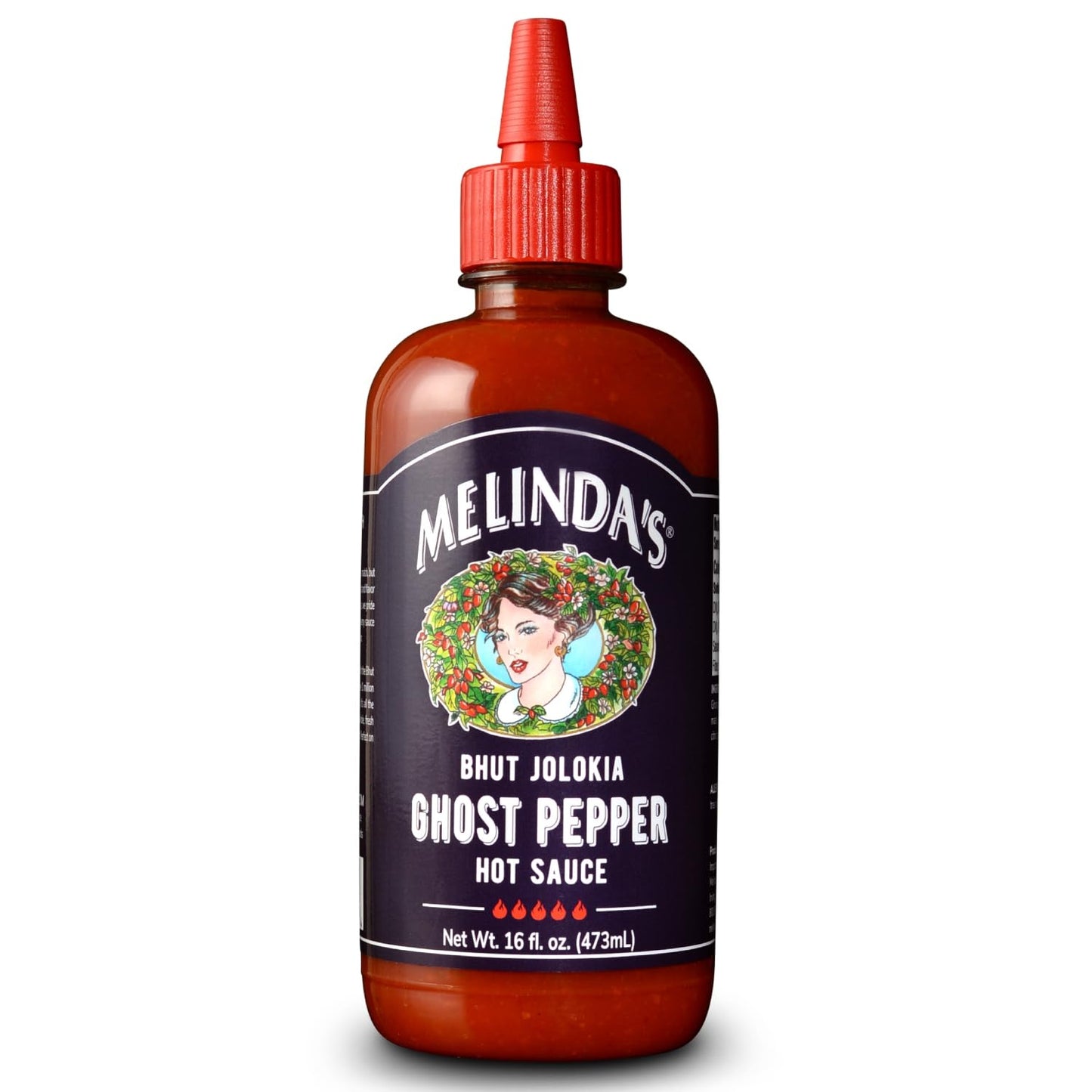 Melinda’s Ghost Pepper Hot Sauce - Gourmet Extra Spicy Hot Sauce - Made with Fresh Ingredients, Ghost Peppers (Bhut Jolokia), Habanero Pepper, Carrot
