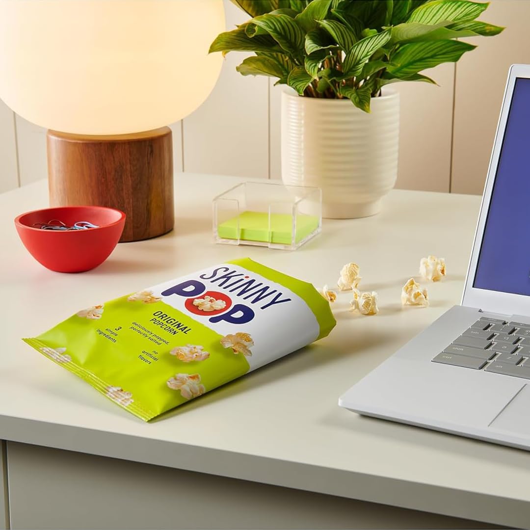 SkinnyPop Popcorn & Puffs Variety Variety Pack, SkinnyPop Original and Kettle Corn, and Pirate's Booty, Gluten-Free, Individually Sized Snack Bags