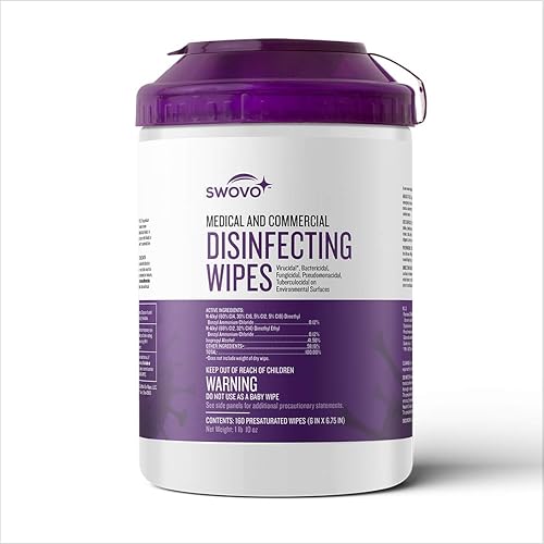 160 Count - Swovo Medical and Commercial Disinfecting Wipes (1 Pack)