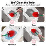Cherry Toilet Brush, Cute Toilet Bowl Cleaners Brush and Holder Set, Unique Fruit Bathroom Decor Supplies and Fun Bathroom Accessories.