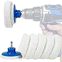 RotoScrub 7 Pack Drill Brush Set for Deep Cleaning, Scratch Resistant, Bathroom, Oven, Countertops, Sinks, Soap Scum, Tile, Boats, Patio Furniture