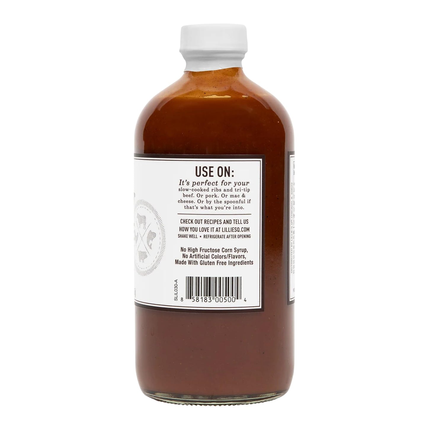 Lillie’s Q - Hot Smoky Barbeque Sauce, Gourmet BBQ Sauce, Sweet Brown Sugar BBQ Sauce with Spicy Cayenne, Mild Smoky Flavor, Premium Ingredients, Made