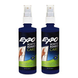 Expo 81803 Liquid Cleaner, White Board Care, 8 Once Capacity, Pack of 2, Removes Ghosting, Stubborn Marks, Shadowing, Grease and Dirt from