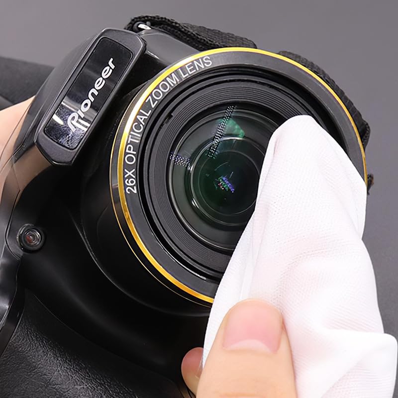 100 Pieces White Microfiber Cleanroom Wipes,Used for Cleaning LED Display Screens,Precision instruments, Hardware Parts Optical Lenses And Mobile
